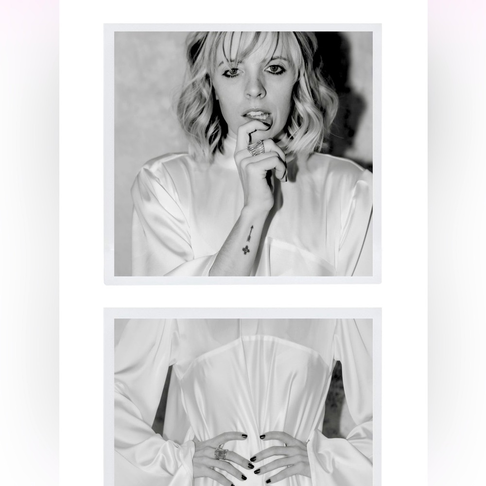 The Cindy Blouse | White Silk Satin